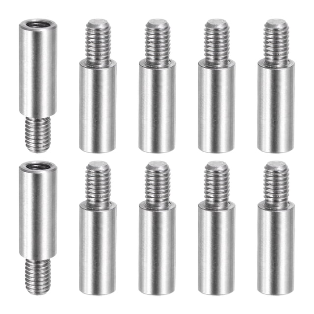 M5x15+8mm Tornillos de Extensión para Álbum de Recortes, 10 Pcs Reemplazos de Poste de Acero Inoxidable