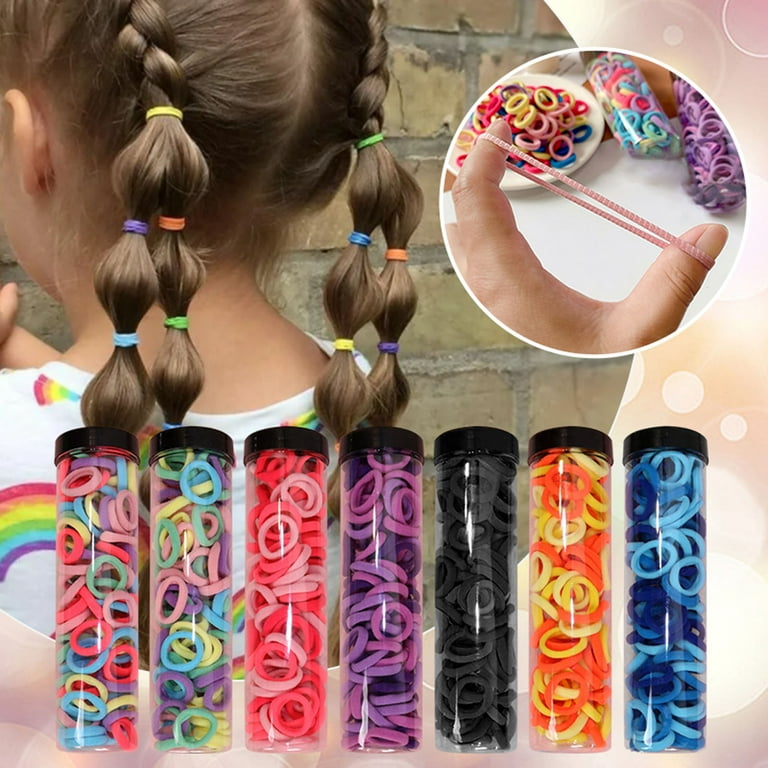 Lot of 2000 Baby Girl Kid Tiny Small Rubber Elastics Bands Hair Ties Up  Ponytail