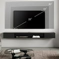70in TV Stand with RGB Lights Entertainment Center Media Console Wall