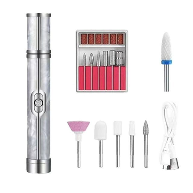 Nail Grinder Nail File Hardware Toenail Sander for Thick Nails 4 Speeds Tools Cordless Toe Nail Grinder Kit Nail Grinder Manicure for Grinding Peeling
