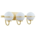thumbnail image 3 of Aspen Creative 62311, Bathroom Vanity 3 Lights Fixture, 24" W x 7-3/4" H x 7-1/8" E, Warm Brass Finish, Bulb Not Included, 3 of 8