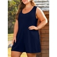thumbnail image 5 of SHEWIN Plus Size Romper for Women Sleeveless Casual Summer Tank Jumpsuit with Pockets, Sizes 1X-5X, 5 of 10