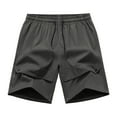 thumbnail image 4 of Men's Casual Shorts 9 Inch Lightweight Elastic Waist Outdoor Sports Gym Workout Running Shorts with Zipper Pockets Pants for Men 2025 Summer Casual Loose Fit, 4 of 4