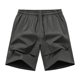 thumbnail image 4 of Pantalones cortos casuales de color liso para hombre, tejido de seda Ice, elástico en cuatro direcciones, deportes al aire libre, transpirables, M-XXXXL, 4 of 4