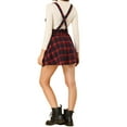 thumbnail image 3 of INSPIRE CHIC Women's Tartan Plaid High Waisted A-Line Flare Gothic Mini Pleated Skirt Red Blue XL, 3 of 6