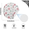 thumbnail image 4 of GZHJMY Christmas Trees Round Placemats Set of 6, Non-Slip PVC Table Mats Washable Heat Resistant Place Mats for Kitchen Dining Table Christmas Home Decor, 15.4 Inch Table Mat, 4 of 7
