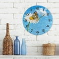 thumbnail image 7 of SKYSONIC Butterfly Daisy Wall Clock 10 Inch Silent Non Ticking Round Clock Oil Painting Clock Easy to Read Clock for Living Room Bedroom Bathroom Home Decor, 7 of 7