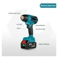 thumbnail image 3 of 2000W Electric Heat Gun Compatible 18V Battery Cordless Handheld Hot Air Gun with 3 Nozzles Industrial Home Hair Dryer ,Variable Temperature, 3 of 7