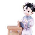 thumbnail image 5 of Estatuilla de muñeca antigua tradicional para niña, estatua artesanal, escultura coleccionable para oficina, dormitorio, decoración de mesa, regalo de Leer el libro perfecl Muñeca de niña antigua china, 5 of 5