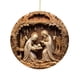 thumbnail image 2 of Colgante Navideño de Acrílico, Decoración Festiva, Adorno de Corona Simbólica, Multiusos, Ideal para Celebraciones de Año Nuevo y Navidad, 8 Cm, Edición 2024, 2 of 5