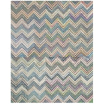 SAFAVIEH Nantucket Warner Striped Area Rug, Beige/Blue, 8' x 10'