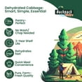 thumbnail image 6 of Backpack Bistro Dehydrated Finely Chopped Cabbage Ideal for Everyday, Camping Food, Emergency & Backpacking Meals, Soups, Salads, 8.8 oz (250 g), 6 of 8