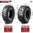 thumbnail image 4 of Set 4 WANDA ATV tires 22x7-12 front & 22x10-10 6PR fit for 2011 Tomberlin SDX 200 T14, 4 of 6