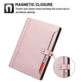 thumbnail image 2 of TECH CIRCLE for iPad Pro 12.9 Case 2022 2021 2020 2018,iPad Air 13 Case with Pencil Holder and Pocket, Premium PU Leather Folio Flip Stand Cover Shockproof Protective Auto Sleep/Wake Wallet Case,Pink, 2 of 7