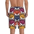 thumbnail image 2 of Balery Fox Face Men's Cotton Knit Pajama Shorts Waistband & Pockets,Short Pajama Pants-Small, 2 of 8