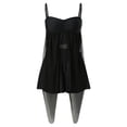 thumbnail image 4 of Aayomet Bathing Suit for Women Solid Tankini Two Piece Set (Black, XL), 4 of 5