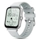 thumbnail image 2 of SmartWatch cuadrado 5.0 Bluetooth compatible con Bluetooth IP67 impermeable a prueba de agua Cuenta cardíaca de ritmo cardíaco Oxígeno Sueño Seguimiento Fitness Smart Watch Plata Grey Inevent EL005755-04B, 2 of 7