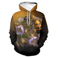 thumbnail image 3 of Sudadera con capucha de abeja en forma de panal para hombre, sudadera con estampado 3D, sudadera informal holgada de talla grande, ropa de calle de diseñador, ropa para hombre, 3 of 5