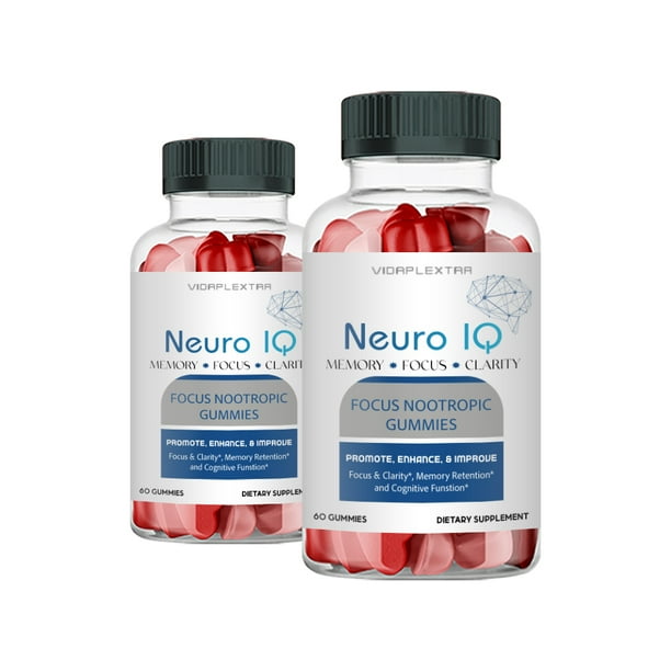 (2 Pack) Neuro IQ NeuroIQ Focus Nootropic Gummies