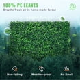 thumbnail image 3 of Outdoor Privacy Hedge Screen, 12PCS 24x16 Inch UV Protected Boxwood Grass Wall Panels, Artificial Green Fence for Backyard, Balcony, Wedding Decor (32 SQ FT), 3 of 10