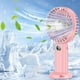 thumbnail image 3 of Ventilador de mano recargable, silencioso, de viento fuerte, mini ventilador USB pequeño, 3 of 5