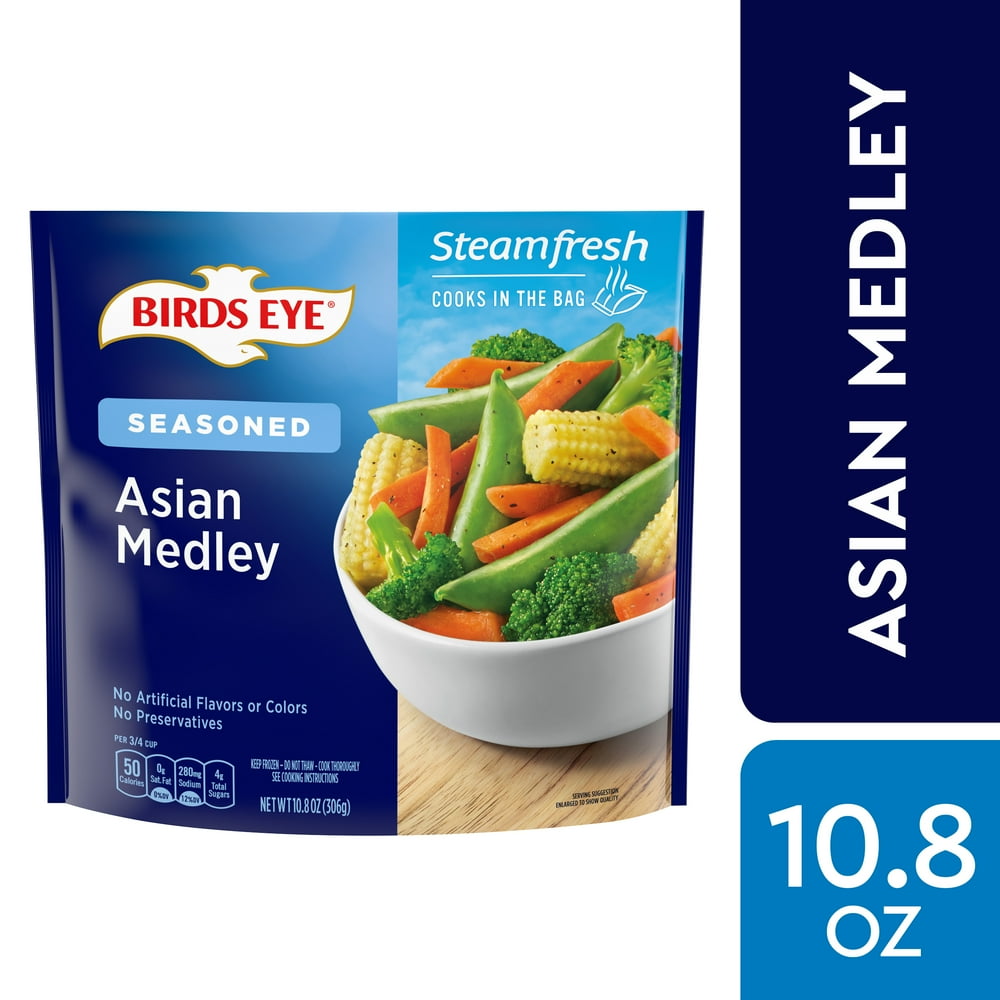 Birds Eye Steamfresh Asian Medley, Frozen Vegetables, 10.8 Oz - Walmart