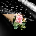 thumbnail image 2 of LNGOOR STOBOK 2.5 Mil Christmas Cellophane Wrapping Paper Snowflake Xmas Pattern Cellophane Roll Gift Crafts Flower Fruit Basket Packing (3000x43cm), 2 of 6