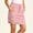 Pink, variant on Womens High Waist Athletic Skort Solid Elastic Drawstring Cargo Mini Skirt with Built-in Shorts Side Pockets for Running Casual Wear Gray XL(XL)