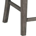 thumbnail image 4 of Benjara BM227025 Fabric Upholstered Wood Barstool with Nailhead Trim & X-Backrest, Gray, 4 of 5