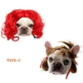 thumbnail image 1 of 2PACKS Dog Wig Costume for Small Medium Large Dogs with Head Flower  Trimmable Pet Cosplay Cat Decoration, 1 of 7