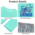thumbnail image 6 of Beezizac Boys 2‑Piece Long Sleeve Pajama Set, Game Controller & Play Games Graphic Kids Sleepwear Size 14, 6 of 7