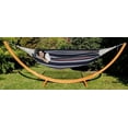 thumbnail image 2 of Gilbin Double 2-Person Camping Hammock, Navy Blue and Gray, 2 of 7