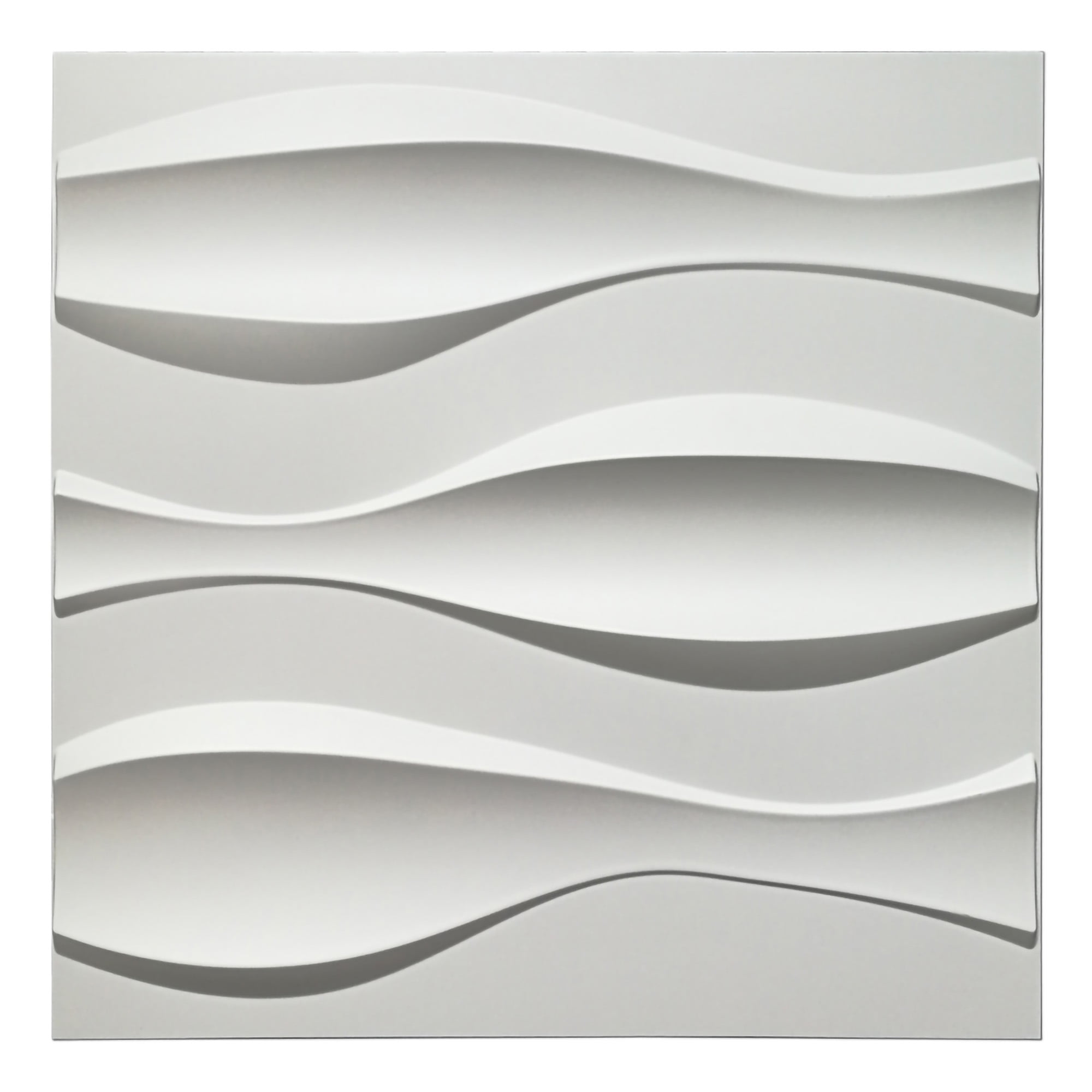 Buy Art3d Wave Design III 19.7 in. x 19.7 in. PVC 3D Wall Panel (12 ...