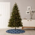 thumbnail image 6 of Rateoe Navy Nautical Pattern Christmas Tree Skirt with Ties , Christmas Tree Decorations, Farmhouse Christmas Decor Xmas Holiday Decorations-36", 6 of 6
