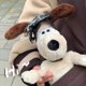 thumbnail image 4 of Juguete de peluche para cachorros, dibujos animados, corte corto, perro de peluche, decoración del hogar, muñecos de adorno, sombrero de piloto, 4 of 5