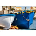 thumbnail image 2 of Wilson, Emily 18x13 Gold Ornate Wood Framed with Double Matting Museum Art Print Titled - Palermo Province-Santa Flavia Small fishing boats in the harbor of the fishing village, 2 of 4