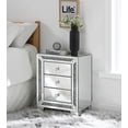 thumbnail image 3 of ACME Noralie 3-Drawer Accent Table in Mirrored and Faux Diamonds, 3 of 4