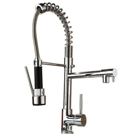 Co Z Modern Professional Grade Industrial Kitchen Faucet With Pull