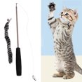 thumbnail image 1 of Feather Teaser Stick, Improve Swiftness And Immunity Safe Non- Wand Is Retractable Cat Teaser  For Travel For Outdoors For Daily For Home, 1 of 8