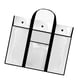 thumbnail image 1 of Bolsa de arte organizadora de pared con borde impermeable, portátil, organizador de documentos y archivos, póster Negro, 1 of 9