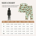 thumbnail image 4 of Pajama Sets for Women 2 Pcs, Beagle Dog woof Button Down Long Sleeve Sleepwear Lounge PJ Sets, 4 of 6