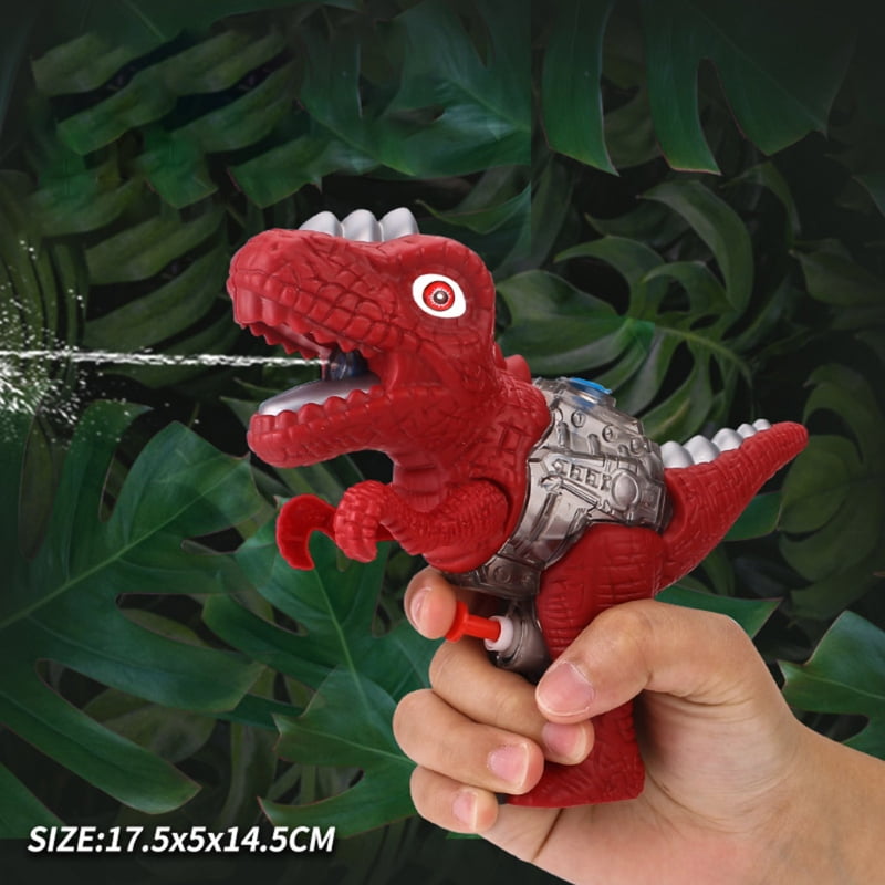 3pcs Toys Portable Dinosaur Model Cartoon Water Shooting Toy for Pool Swimming 