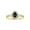 Black Star Sapphire, variant on Rings for Women 14K Yellow Gold Halo of Diamonds Birthstone Ring 6X4MM Pear Tear Drop Gemstone February Amethyst Jewelry for Women  Size 10