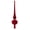 Red, variant on Ruanlalo Christmas Tree Topper 11 Inches Velvet Flocked Gourd Tree Topper Colorful Spiral Christmas Tree Decoration Festive Atmosphere Ornament