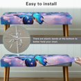 thumbnail image 5 of Whosucclay Butterfly Star Print Rectangle Bench Covers, Comfortable Dining Bench Slipcover Easy to Clean Bench Seat Furniture Protector Stain Resistant Bench Cushion Cover, 5 of 7