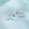 thumbnail image 4 of Arete de Dachshund Bañado en Plata, 4 of 9