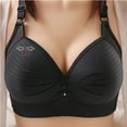 thumbnail image 1 of Abcnature Women Full Coverage Bras Printing Gathered Together Plus Size Daily Bras Underwear no Rims, 1 of 4