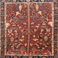 thumbnail image 1 of Ahgly Company Indoor Square Traditional Orange Salmon Pink Animal Area Rugs, 6' Square, 1 of 6