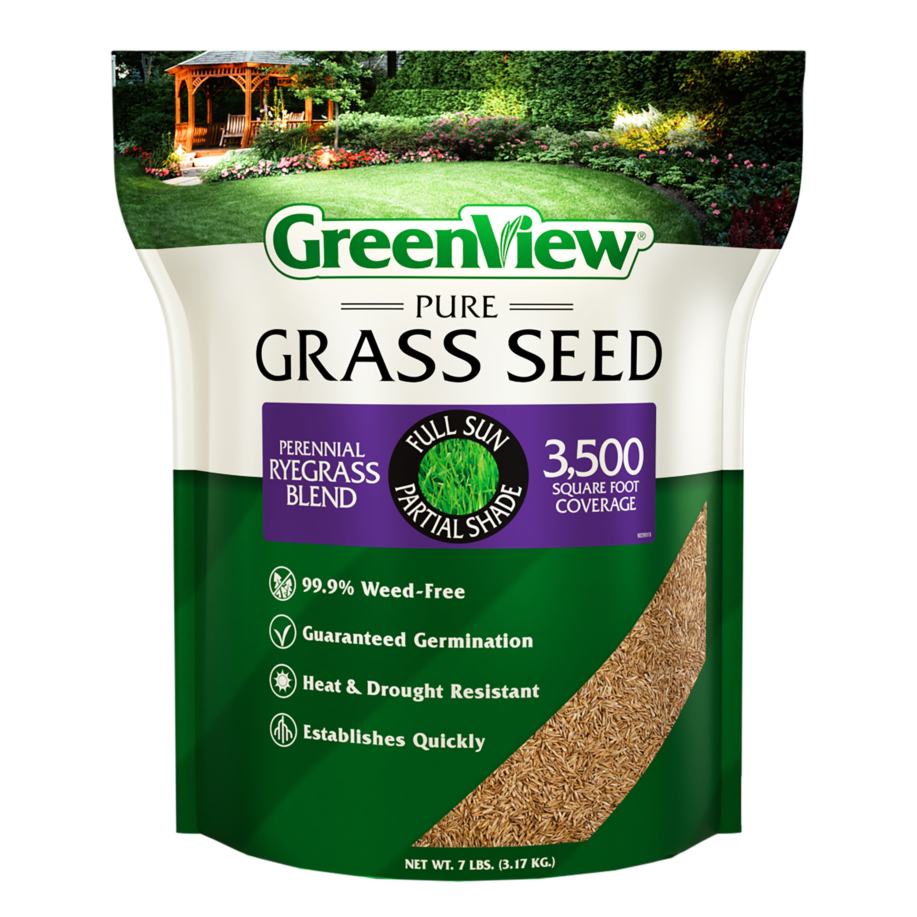 GreenView Pure Grass Seed Turf Type Tall Fescue Sun & Shade Blend