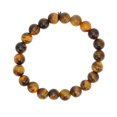 thumbnail image 2 of Pulsera De Ojo De Tigre Amarillo, Buena Elasticidad, Pulido Refinado, Movimientos Tranquilos, Pulsera De Ojo De Tigre De Buen Brillo Para Joyería DIY LHCER Natural Tiger Eye Bracelet, 2 of 8